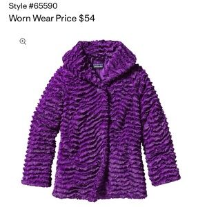 Patagonia Kids Textured Purple Jacket